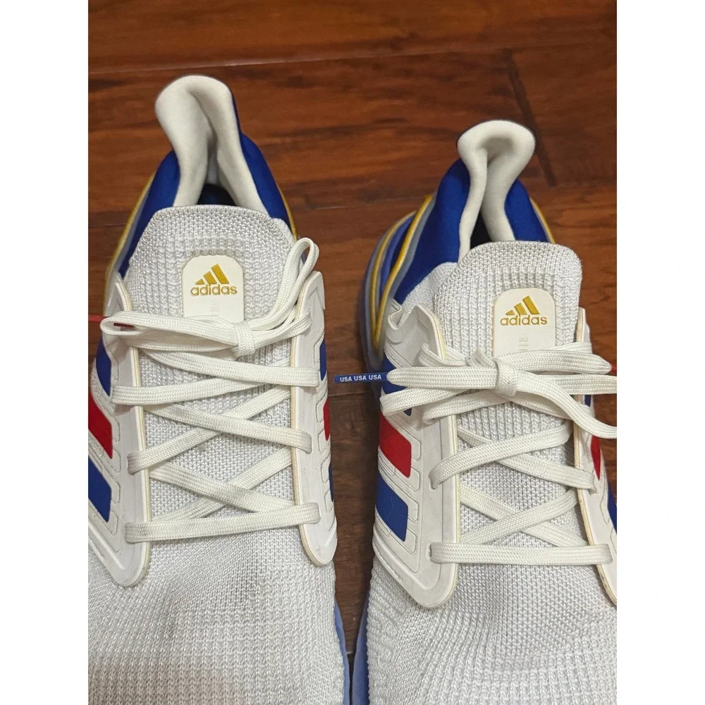 Adidas Ultraboost 20 USA Patriotic Mens Sz 14 Running Walking Shoes Athletic